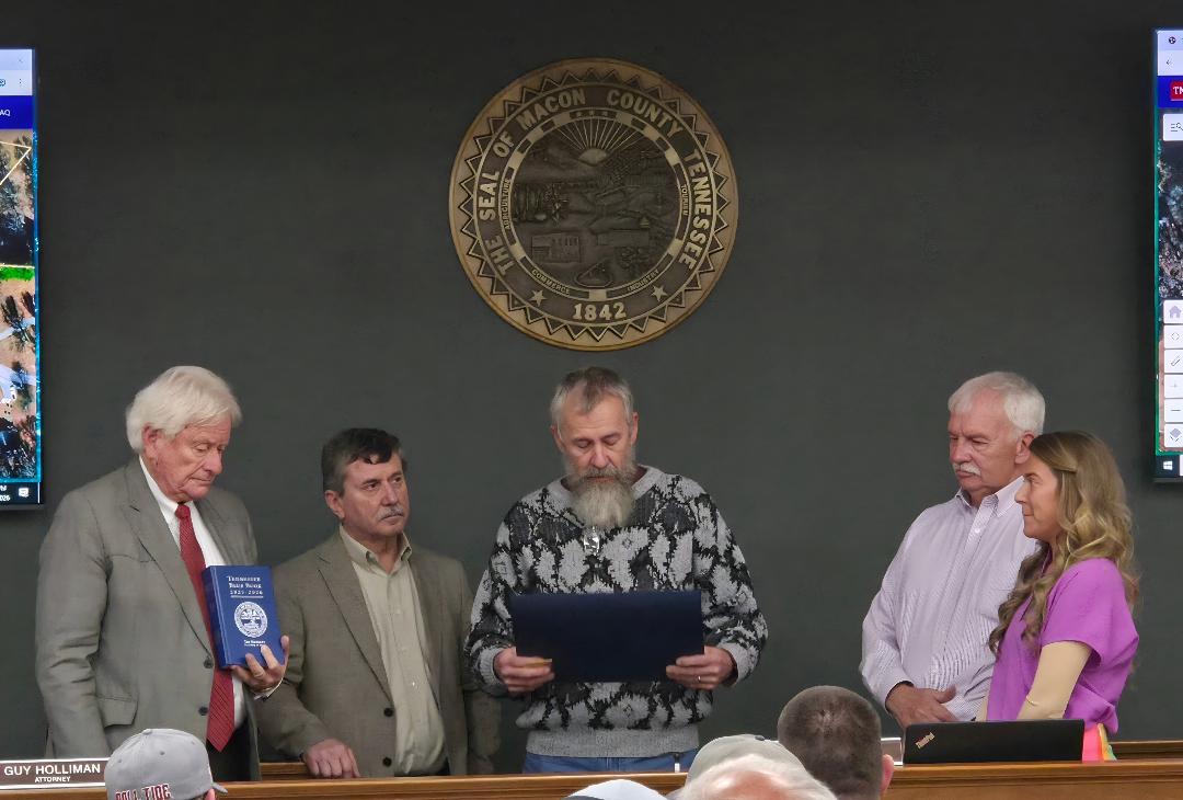 Left to right: State Representative, Kelly Keisling, Lafayette City Mayor, Tony Day, Phillip Snow, Macon County Mayor, Steve Jones, Lauren Pedigo.